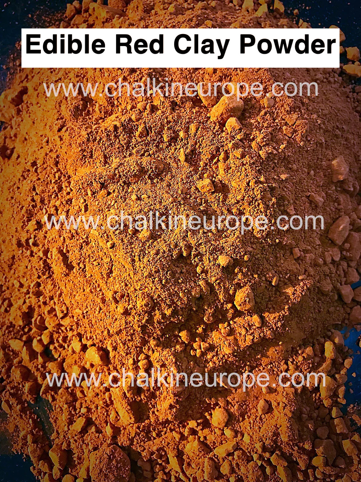 Хранителна червена глина на прах - Chalkineurope